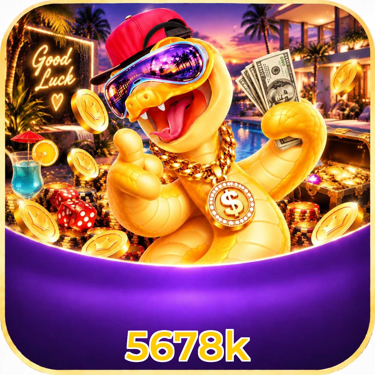 Página oficial da 5678k no Facebook com promoções e suporte